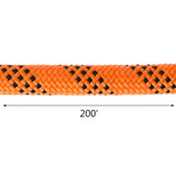 1.43cm Double Braid Polyester Rope 6096cm Nylon Pulling Rope 498.95kg High Force Polyester Load Sailing Rope(1.43cm-6096cm)