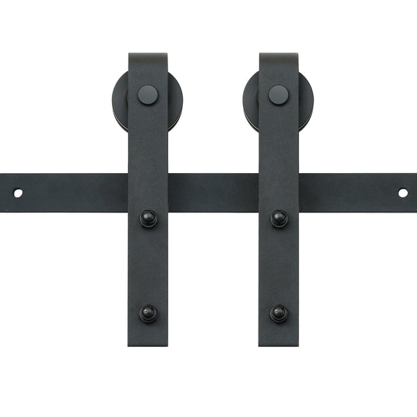VEVOR 8FT Sliding Barn Door Hardware Closet Track Kit for Single Door J Hanger
