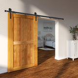 VEVOR 8FT Sliding Barn Door Hardware Closet Track Kit for Single Door J Hanger