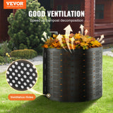 Compost Bin 1000 L, Outdoor Expandable Composter, Easy to Setup & Large Capacity Composting Bin, Fast Creation of Fertile Soil