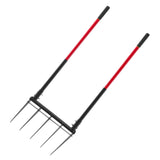 VEVOR 5 Tines Broad Fork Garden Tool U-Shaped Pitch Fork for Gardening Spading