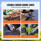 Weed Barrier Landscape Fabric, 6*300FT Heavy Duty Garden Weed Fabric, Woven PP Weed Control Fabric, Driveway Fabric, Geotextile Fabric for Landscaping, Ground Cover, Weed Blocker Weed Mat, Black