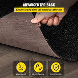 VEVOR Bass Boat Carpet Cutpile Marine Carpet 6 x 13 ft Charcoal Black In/Outdoor