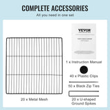 5 Pack Plant Protector from Animals, 390 mm x 390 mm Chicken Wire Plant Protector, Plant Cages for Outdoor Plants, Flowers & Vegetables, Keeps Bunny Chicken Squirrels Out, 20pcs Metal Mesh