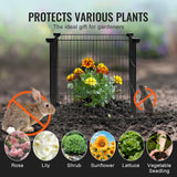 5 Pack Plant Protector from Animals, 390 mm x 390 mm Chicken Wire Plant Protector, Plant Cages for Outdoor Plants, Flowers & Vegetables, Keeps Bunny Chicken Squirrels Out, 20pcs Metal Mesh