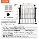 5 Pack Plant Protector from Animals, 390 mm x 390 mm Chicken Wire Plant Protector, Plant Cages for Outdoor Plants, Flowers & Vegetables, Keeps Bunny Chicken Squirrels Out, 20pcs Metal Mesh