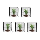 5 Pack Plant Protector from Animals, 390 mm x 390 mm Chicken Wire Plant Protector, Plant Cages for Outdoor Plants, Flowers & Vegetables, Keeps Bunny Chicken Squirrels Out, 20pcs Metal Mesh