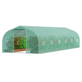Heavy Duty Walk-in Tunnel Greenhouse - 30ft x 10ft - Galvanized Steel