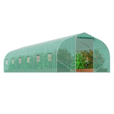 Heavy Duty Walk-in Tunnel Greenhouse - 30ft x 10ft - Galvanized Steel