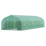 Heavy Duty Walk-in Tunnel Greenhouse - 30ft x 10ft - Galvanized Steel