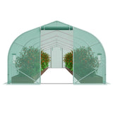 Heavy Duty Walk-in Tunnel Greenhouse - 30ft x 10ft - Galvanized Steel
