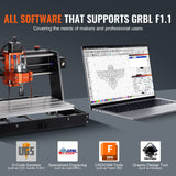 CNC Router Machine, 120W, 3 Axis GRBL Control Wood Engraving Carving Milling Machine Kit, 11.81 x 7.87 x 2.83 in / 300 x 200 x 72 mm Working Area 1200 RPM for Wood Acrylic MDF PVC Plastic Foam