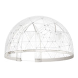 Garden Dome Tent, 3.6 x 2.2 m Outdoor Clear Bubble Tent for 4-7 Person, Weatherproof Geodesic Dome Greenhouse with Window, PVC Igloo Tents for Backyard Patios Camping Party Wedding