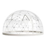Garden Dome Tent, 3.6 x 2.2 m Outdoor Clear Bubble Tent for 4-7 Person, Weatherproof Geodesic Dome Greenhouse with Window, PVC Igloo Tents for Backyard Patios Camping Party Wedding