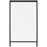 VEVOR A Frame Sidewalk Sign, 61x91cm Heavy Duty Slide-in Signboard Holder, Double-Sided Folding Sandwich Board Signs, Steel Pavement Sign Poster for Outdoor Business Street Advertising (Frame only)