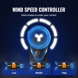 VEVOR Inline Duct Fan, 152.4mm 323.7 CFM with Variable Speed Controller, Quiet AC-motor Ventilation Exhaust Fan for Cooling Booster, Grow Tents, Hydroponics