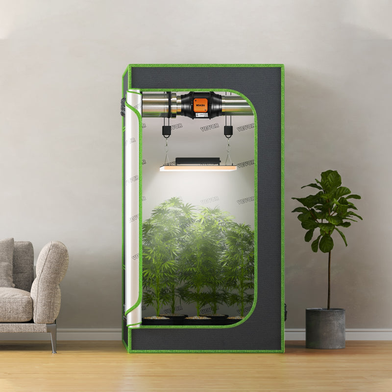 VEVOR Inline Duct Fan, 152.4mm 323.7 CFM with Variable Speed Controller, Quiet AC-motor Ventilation Exhaust Fan for Cooling Booster, Grow Tents, Hydroponics