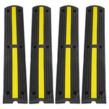 VEVOR 4 PCs 39'' Cable Protector Ramp 18000 lbs Speed Bump Floor Cable Protector