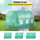 Walk-in Tunnel Greenhouse - 3 x 2 x 2 m - Galvanised Steel Frame - Green