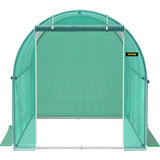 Walk-in Tunnel Greenhouse - 3 x 2 x 2 m - Galvanised Steel Frame - Green