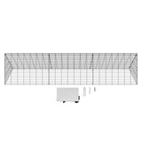 VEVOR Chicken Tunnels, 300 x 71 x 61.5cm (LxWxH) Chicken Tunnels for Yard, Portable Chicken Tunnels for Outside Easy Installation, Chicken Coop Run, Suitable for Chickens, Ducks, Rabbits