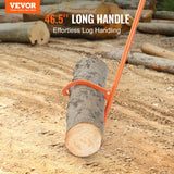 Cant Hook Tool, 46.5 in, Heavy Duty Steel Log Roller, Log Lifter Timber Jack 32" Dia Logs, Forestry Logging Tools, Dual Function Log Handler for Rolling and Clamping Logs
