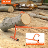 Timberjack, 48 in, Heavy Duty Log Lifter with Metal Handle, Log Roller with Adjustable Cant Hook, Logging Tools Log Jack for Logs Ups to 15" Dia, Timber Jack for Rolling Cutting Lifting Logs