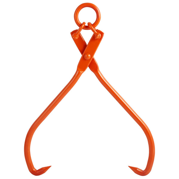 VEVOR Log Skidding Tongs, 81.3cm 2 Claw Log Lifting Tongs, Heavy Duty Steel Lumber Skidding Tongs, 700 kg Loading Capacity, Log Lifting, Handling, Dragging & Carrying Tool