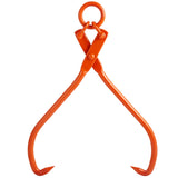 VEVOR Log Skidding Tongs, 81.3cm 2 Claw Log Lifting Tongs, Heavy Duty Steel Lumber Skidding Tongs, 700 kg Loading Capacity, Log Lifting, Handling, Dragging & Carrying Tool