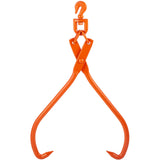 Log Skidding Tongs, 81.3cm 2 Claw Log Lifting Tongs, Heavy Duty Rotating Steel Lumber Skidding Tongs, 700 kg Loading Capacity, Log Lifting, Handling, Dragging & Carrying Tool