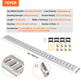 E Track Tie-Down Rail Kit, 24PCS 1524 mm E-Tracks Set Includes 8 Steel Rails & 8 O-Rings & 8 Tie-Offs with D-Ring, Versatile Trailer Securing Accessories for Cargo Motorcycles Bikes, 816 kg Load
