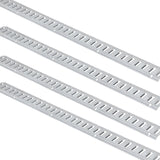 E Track Tie-Down Rail Kit, 24PCS 1524 mm E-Tracks Set Includes 8 Steel Rails & 8 O-Rings & 8 Tie-Offs with D-Ring, Versatile Trailer Securing Accessories for Cargo Motorcycles Bikes, 816 kg Load