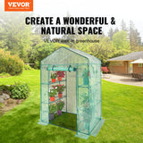 Walk-in Green House | 4.6 x 2.4 x  6.7 ft | PE Cover | Green