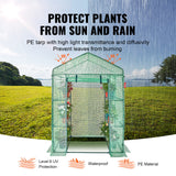 Walk-in Green House | 4.6 x 2.4 x  6.7 ft | PE Cover | Green