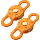 VEVOR Snatch Block, 11T/25,000 LBS Working Load Limit, Heavy Duty Winch Pulley for 0.55\"/14 mm Synthetic Rope or Soft Shackles, Off-Road Recovery Accessories for Tractor, Truck, ATV & UTV, 2 Packs