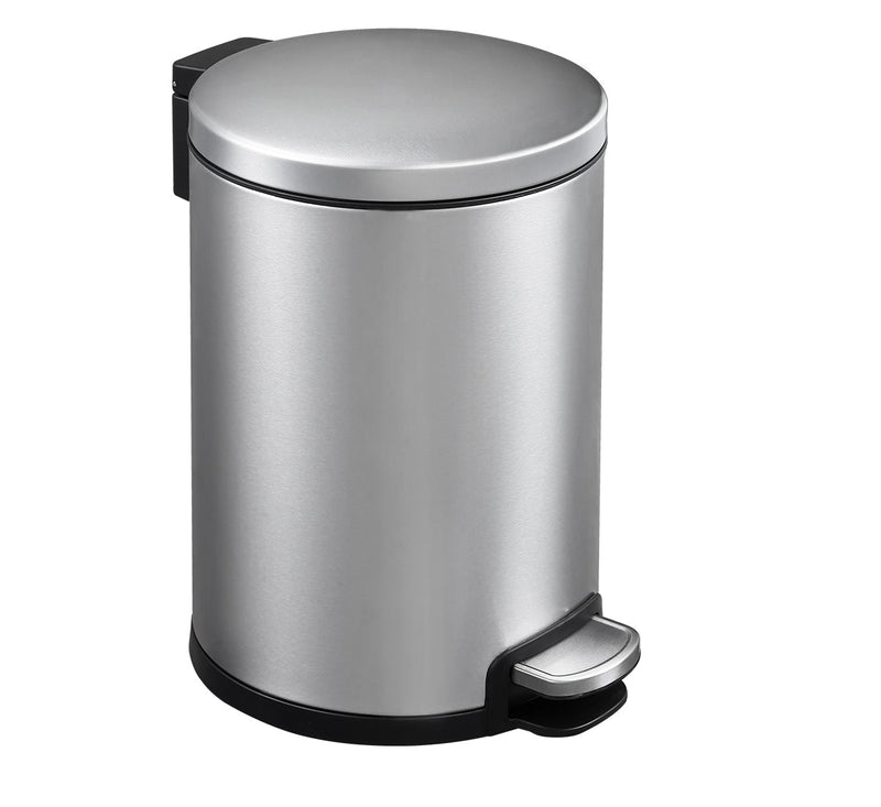 Round Soft Closing Stainless Steel PEDAL Bin - 6L