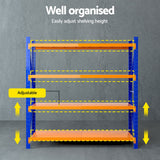 Garage Rack | 2Mx1.8M | Warehouse Shelving | Giantz