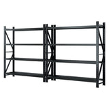 4Mx2M Garage Shelving Warehouse Rack | Giantz| Black