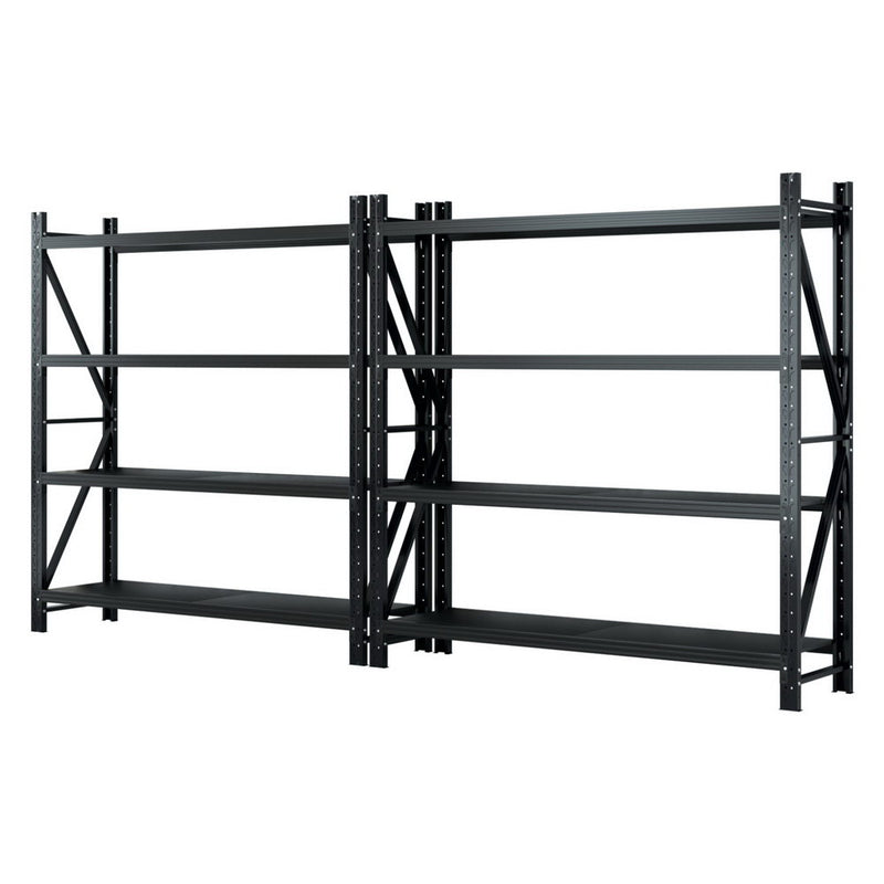 4Mx2M Garage Shelving Warehouse Rack | Giantz| Black
