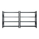4Mx2M Garage Shelving Warehouse Rack | Giantz| Black