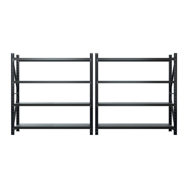 4Mx2M Garage Shelving Warehouse Rack | Giantz| Black