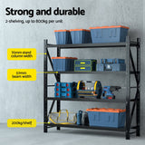 4Mx2M Garage Shelving Warehouse Rack | Giantz| Black