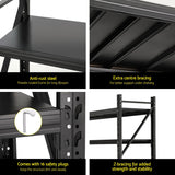 4Mx2M Garage Shelving Warehouse Rack | Giantz| Black