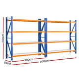 4Mx2M Garage Shelving Warehouse Rack | Giantz