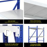4Mx2M Garage Shelving Warehouse Rack | Giantz | Blue