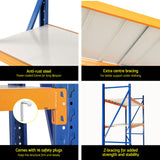 4Mx2M Garage Shelving Warehouse Rack | Giantz | Orange