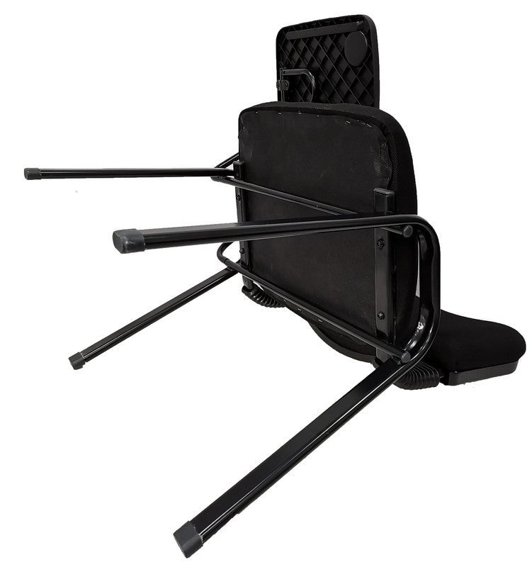 Baby & Kids > Kid's Furniture > Kid's Desks - NNECN Lecture Chair with Table Top for Classroom Lecture Training Conference (Set of 6 - Black) - Garden Yard