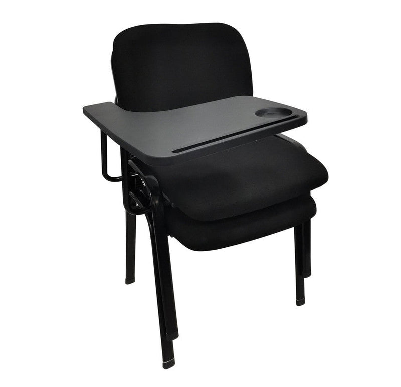 Baby & Kids > Kid's Furniture > Kid's Desks - NNECN Lecture Chair with Table Top for Classroom Lecture Training Conference (Set of 6 - Black) - Garden Yard