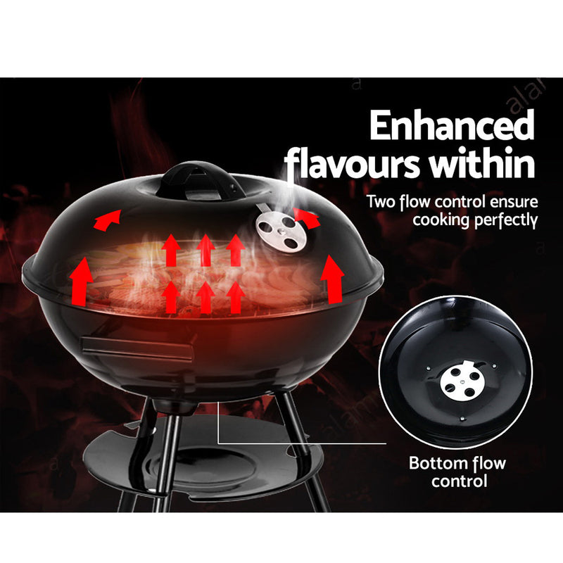 Grillz BBQ Grill Portable Charcoal Smoker