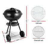 Grillz BBQ Grill Portable Charcoal Smoker